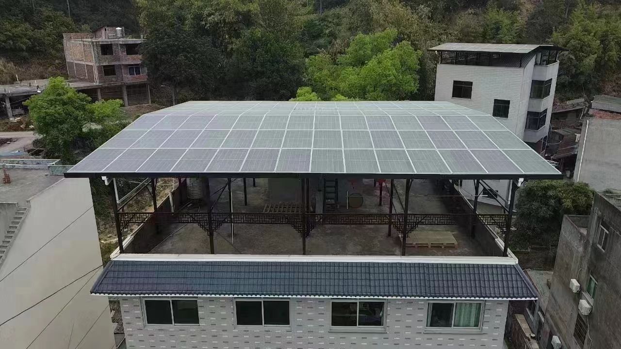 安顺15kw+10kwh自建别墅家庭光伏储能系统